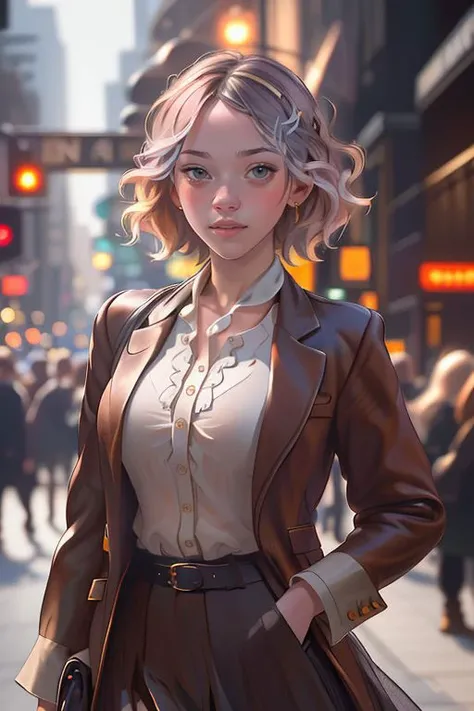 Merger_liv_vismoore,
walking down Hollywood boulevard, a busy street scene, public, bustling, crowds, wearing a skirt and blazer,
bokeh, f1.4, 40mm, photorealistic, raw, 8k, textured skin, skin pores, intricate details  <lora:epi_noiseoffset2:1>, epiCReali...