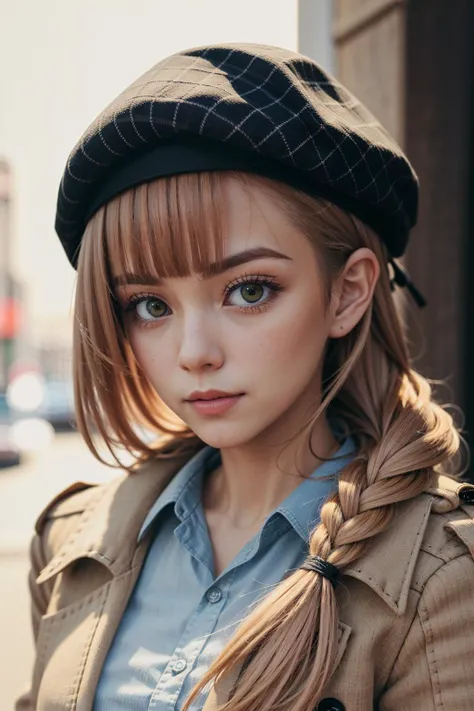 <lora:Marielle2:0.8> marielle, 1girl, solo, coat, beret, city, braid,
4k, RAW, high detailed skin, 8k uhd,  soft lighting,
(masterpiece), (best quality:1.2), absurdres, (intricate details:0.2)