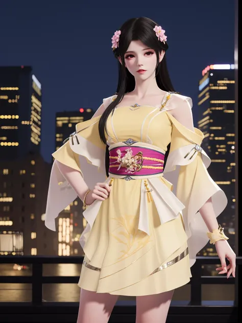 永劫无间_殷紫萍_软烟罗裳-黄芪_Naraka: Bladepoint_Ying Ziping