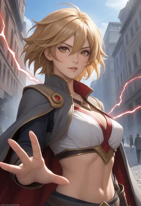 score_9, score_8_up, score_7_up, score_6_up, <lora:anime enhancer V3 xl:1.2> <lora:Perfect Hands:1.5> (best quality, masterpiece:1.2), best quality, 1 man, tall blond, proud look, short blond hair, portrait, gray coat, 1 woman, complex urban background, dy...