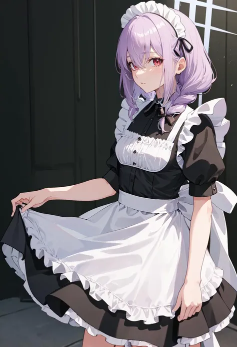 best quality, masterpiece, highres, solo, (atsuko_bluearchive:1.10), (maid:1.40), (long maid dress:1.15), 19 <lora:atsuko_bluearchive:0.80>