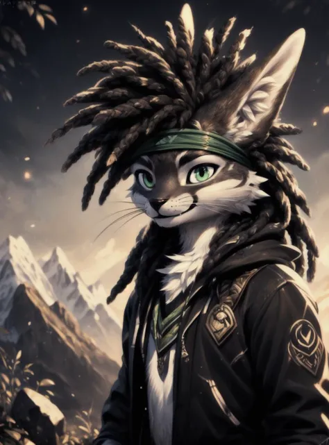 (rexouium, dreadlocks hairs:1.2), blackskin, (cute:1.1), portrait, smiling , gorgeous eyes, (morning, bestart, good lights:1.2), good colors, good composition, monocolor, bicolor brown and green, good face, (cute:0.7), teenager, aestheticcartoon, raytracin...