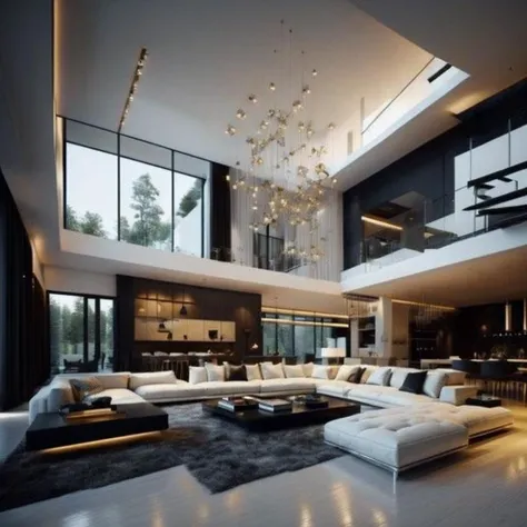 <lyco:Modern_interior_design_Sa_May:1.0>  Modern lux interior design