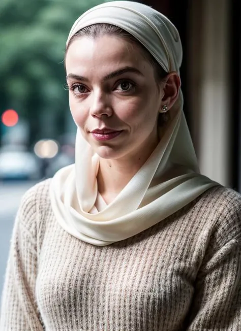 RAW portrait photo of  anya-taylor-joy-ti-v1 wearing hijab , natural lighting, cinematic, modelshoot
8k uhd, dslr, high quality, film grain, Fujifilm XT3, 
<lora:add_detail:0.7>