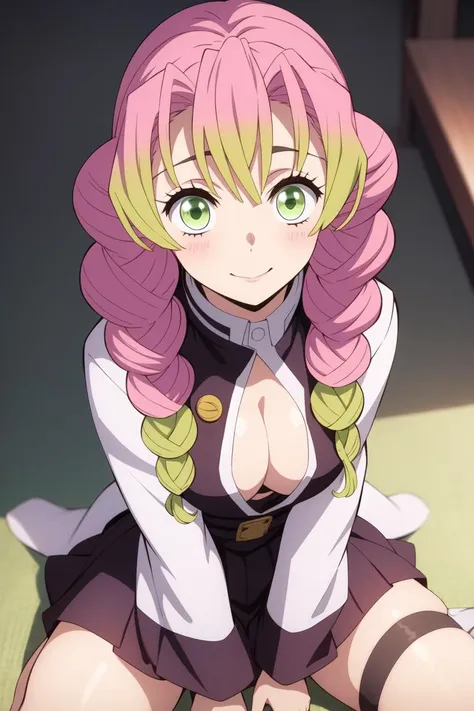 <lora:Mitsuri KanrojiV1:0.7>
sitting,
Mitsuri Kanroji