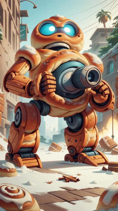 <lora:CinnamonBunStyle:1.0>CinnamonBunStyle if Wreck It Ralph was actually a wall-e robot, 2d Character concept art, (Masterpiece:1.3) (best quality:1.2) (high quality:1.1)