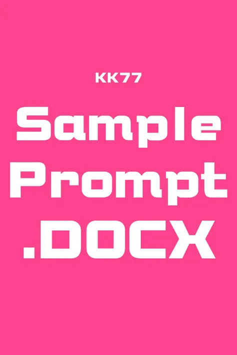 .DOCX | Sample of my Prompt
