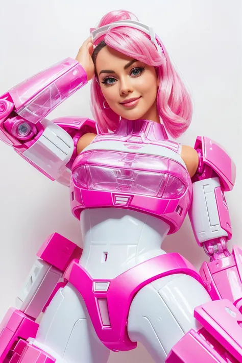 <lora:BarbieCore:0.8> BarbieCore, a transformer robot, autobot, deceptacon, (shiny plastic:0.8), (pink and white:0.9), (pastel:0.85)