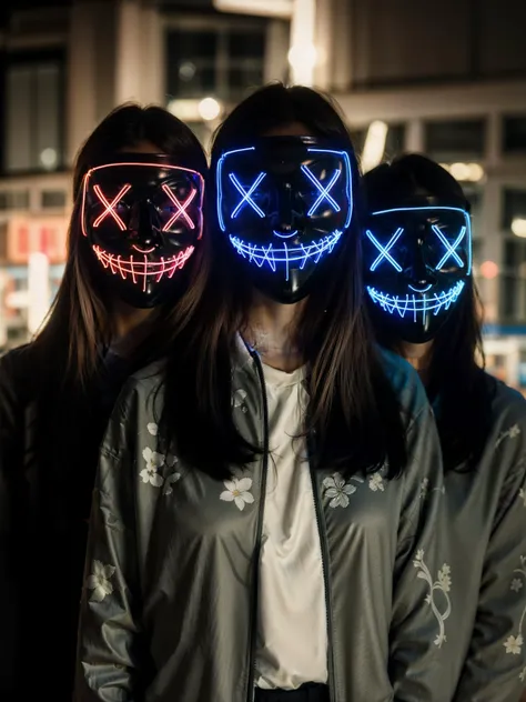 Neon Anonymous Mask | Judgment night mask