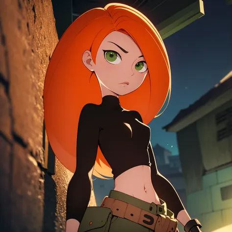 a close up of a cartoon girl with a red hair