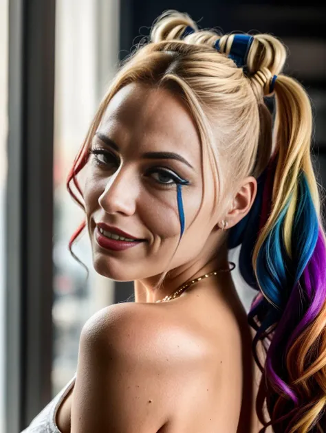 Pornstar Harley Quinn, Alexis Texas, XF IQ4, 150MP, 50mm, ISO 1000, 1/250s, natural light, Adobe Lightroom, photolab, Affinity Photo, PhotoDirector 365 <lora:Elixir:1>