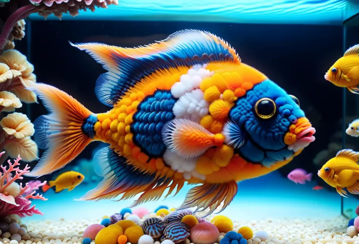 amazing quality, masterpiece, best quality, hyper detailed, ultra detailed, UHD, depth of field,
<lora:ral-flufblz:1.2>, ral-flufblz,
aquarium, Tropical Fish,
<lora:add-detail-xl:0.8>,
<lora:quality1:0.8>,