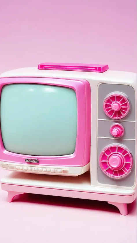 <lora:BarbieCoreXL:1> BarbieCore 50s television, pink plastic (toy:0.4)