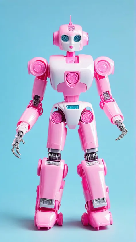 <lora:BarbieCoreXL:1> BarbieCore robot, pink plastic (toy:0.4)