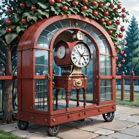 best quality, highres, masterpiece, surpriseapple clock, bbone, outdoors,
<lora:0 Pony sapple-000008:0.8>