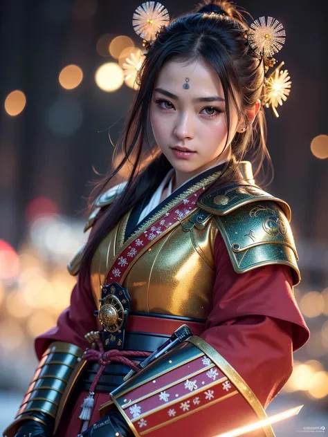 macro,
((beautiful samurai girl)), detailed facial features, realistic skin texture,
fantasy, fairytale, space adventurer, scifi character, cute, character,
vivid colors, intricately detailed sharp focus, cinematic lighting, rim lighting, masterpiece, cgso...