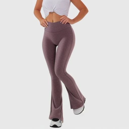 girl in flared leggings