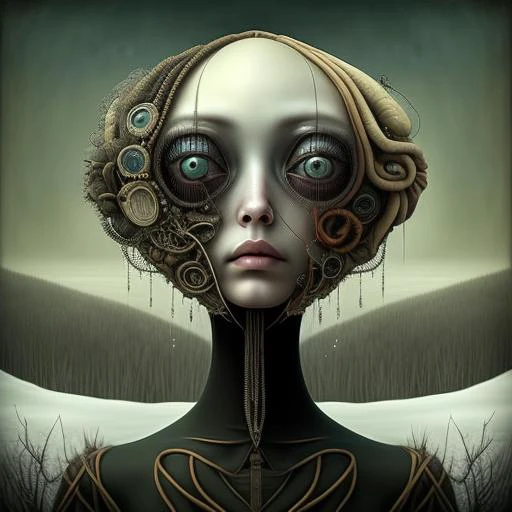 (surrealsteampunkai)++, a picture of a woman