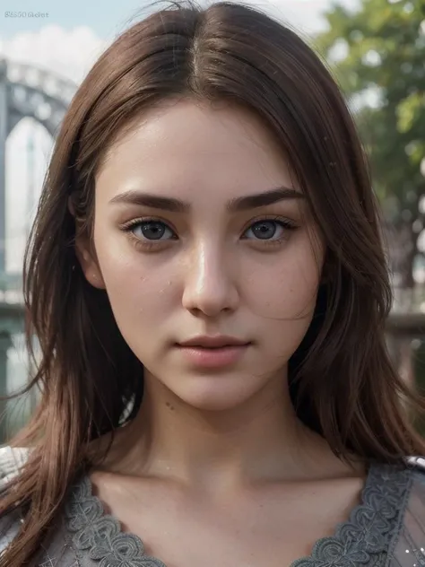 Hyperrealistic art of girl 21 yo, (establishing shot:1.5), Taiwan, skin color pale brown (face:Square Round Face, Deep-Set Eyes, [eye color grey], Nose with an Arched Bridge Shape, soft lip contours, prominent cheeks, crooked chin) ginger hair, (ultra deta...