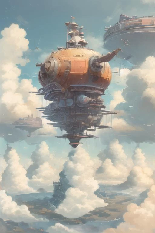  巨大飞空艇  Giant airship