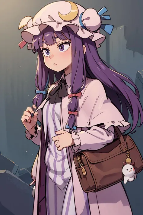 <lora:patchouli:0.9>, patchouli knowledge,solo,cowboy shot,