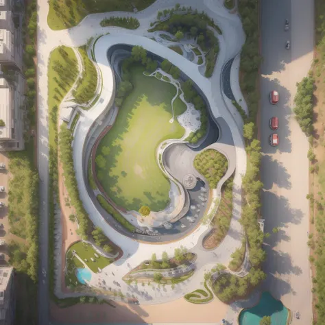 Curved Landscape Plan