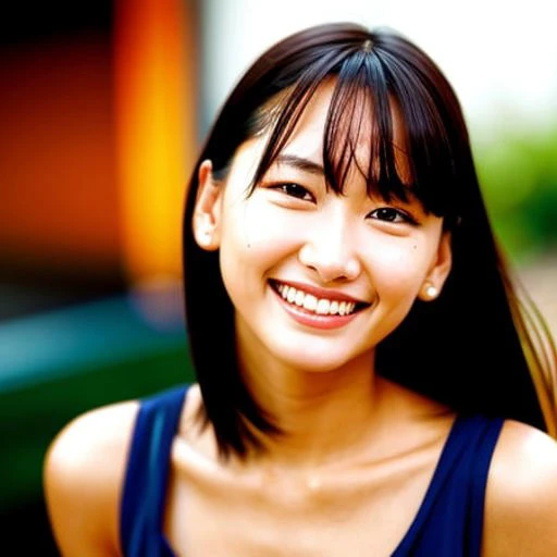 <lora:gakki1.0:1>,momo a woman smiling at the camera,real humit skin, realistic,best quality, ultra high res