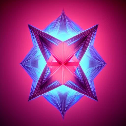 a close up of a star shaped object on a pink background