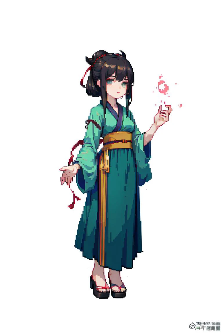 (masterpiece, top quality, best quality), pixel,pixel art,1girl, full body, hanfu,
 <lora:pixel_f2:0.5>  <lora:elegantHanfuRuqun_v10:0.9>