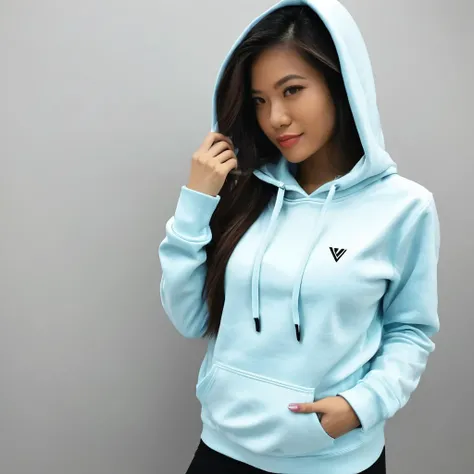 a photo of v1n4, ohwx woman, hoodie, best quality  <lora:vinasky_SDXL:0.8>