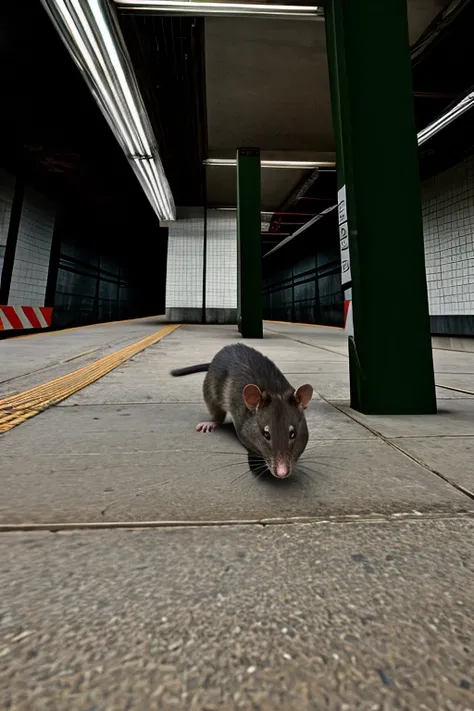 Low Angle New York subway station