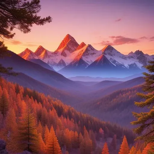 Mountain range, vibrant sunset, background, dream, wonderful, bright, sunlight, sun, dramatic, beautiful, masterpiece, photorealistic, extremely pretty, best render, best