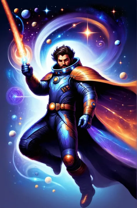 DonM0m3g4XL,2D illustration, male ,space mage  <lora:DonM0m3g4XL-000006:0.85>