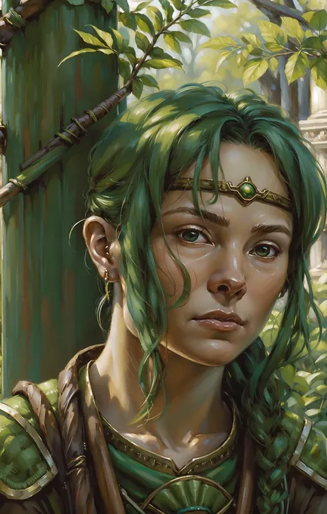 fantasy portrait of woman Archer, halfling, illustration, (close up:1.2),  (painting:0.5), green
AND_PREP
indoors, fantasy temple pillars in background, art by magali velleneuve, (albert lynch:0.5), (jean-baptiste monge:0.5), william oconnor
<lora:bgp:0.45...