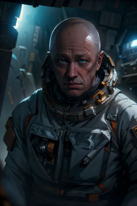 ((masterpiece, best quality, high quality, highres, ultra-detailed)), prigozhin, man,  astronaut, white spacesuit, portrait,
<lora:Prigozhin:1>  <lora:add_detail:0.6>, (cinematic look:1.4), soothing tones, insane details, intricate details, hyperdetailed, ...