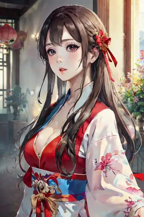 Masterpiece, best quality, 1girl, <lora:kwFemale_Beta40-SDXL_v1:1>, chinese, red
