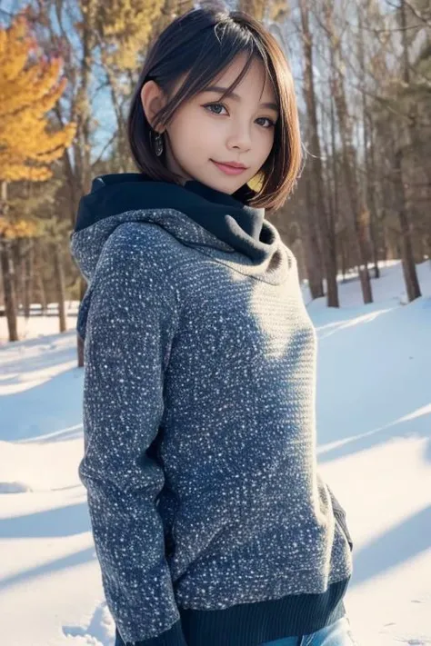 1girl,(wearing winter clothes:1.2),(RAW photo, best quality), (realistic, photo-realistic:1.4), masterpiece, an extremely delicate and beautiful, extremely detailed, 2k wallpaper, Amazing, finely detail, extremely detailed CG unity 8k wallpaper, ultra-deta...