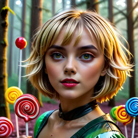 maximum fidelity, ultra high detail, ultra HD, Panavision Millennium DXL2 8k, 

neopunk Girl, messy blonde bob hair, in a forest of lollipops,

<lora:xl_yamer_style-2.0:1> 
<lora:RMSDXL_Enhance:0.45>,
<lora:add-detail-xl:0.8>,
<lora:RMSDXL_Darkness_Cinema:...