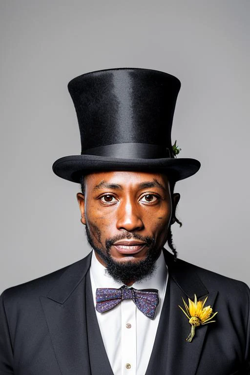 professional portrait photo of (01d1rty:1.0) in a three piece suit and tophat, hasselblad h6d-400c 1.4