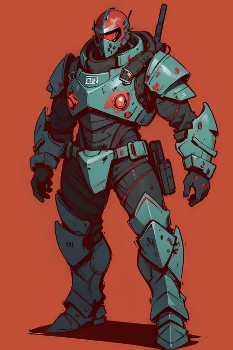 (sketch outlines, thick outlines, boldlines:1.2), post-apocalyptic heavy metal armor, BREAK (punk, post-apocalyptic, :1.1), BREAK simple red background <lora:SIC_outline_v1.01:1>