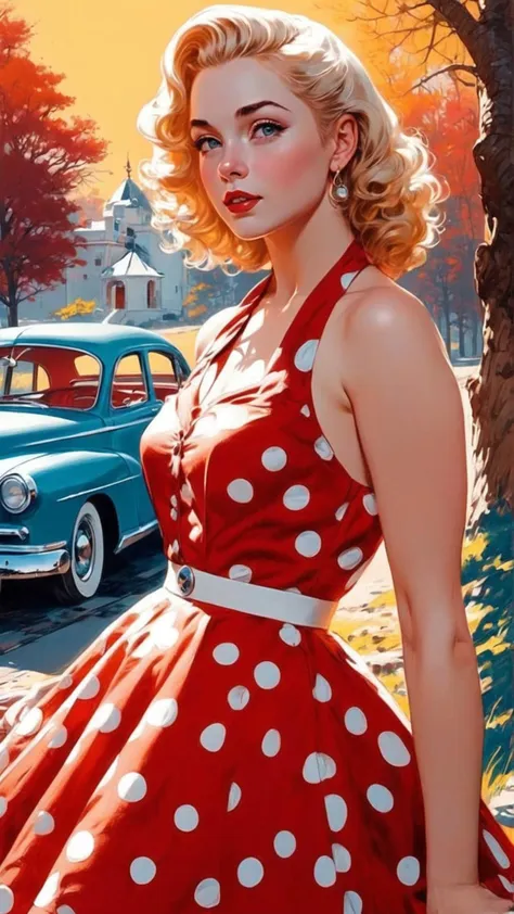 1950s circle dress