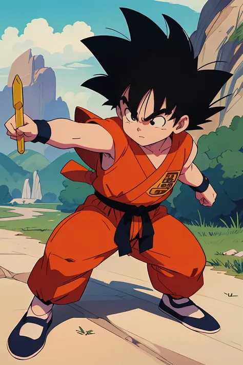 dragon ball goku is ready to fight the dragon ball