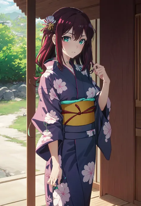 best quality, masterpiece, highres, solo, (matama_akoya_mahoushoujoniakogarete:1.10), (yukata:1.30), (kimono:1.15), anime_style, 32 <lora:matama_akoya_mahoushoujoniakogarete:0.80>