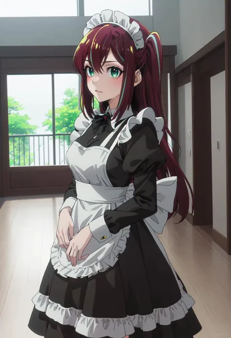 best quality, masterpiece, highres, solo, (matama_akoya_mahoushoujoniakogarete:1.10), (maid:1.40), (long maid dress:1.15), anime_style, 29 <lora:matama_akoya_mahoushoujoniakogarete:0.80>