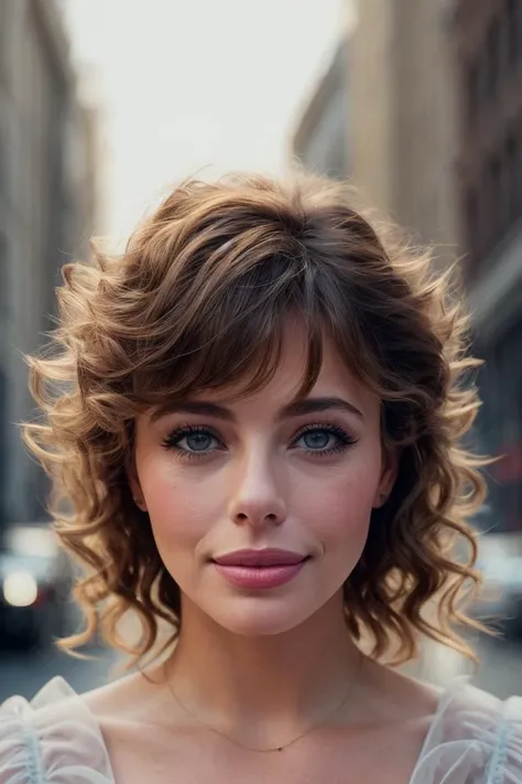 photo of beautiful (klebr0ck-140:0.99), a woman in a (floating city:1.1), perfect hair, 80s curly hairstyle, wearing (organza:1.2), modelshoot style, (extremely detailed CG unity 8k wallpaper), professional majestic (photography by  alfred stieglitz:1.1), ...