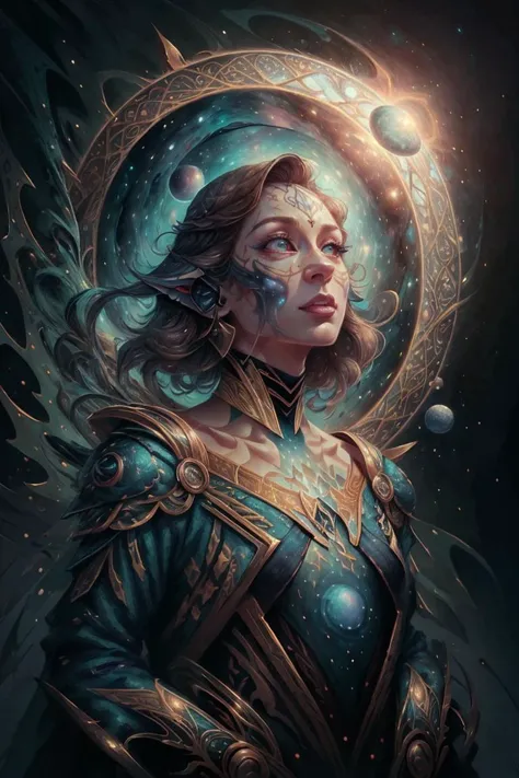 You are the universe experiencing itself, Universe fulfilling the body, renaissance aesthetic, Star trek aesthetic, pastel colors aesthetic, intricate fashion clothing, highly detailed, surrealistic, digital painting, concept art, sharp focus, illustration...