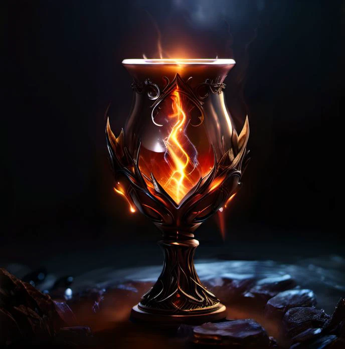 chalice,  ,(lightning), , jewels,4k, epic realistic,  dark simple background, game icon,<lora:game_icon_diablo_style:0.9>,