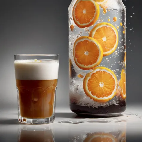 Photorealistic portrait of a Better Beverage Visual Promotion, <lora:drinks-000009:1>