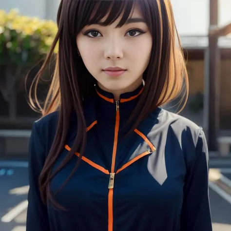 anime portrait of a beautiful woman, blue - orange eyes, long hair, ilya kuvshinov, black clothing, anime, pixiv top monthly, trending on artstation, cinematic, danbooru, zerochan art, kyoto animation