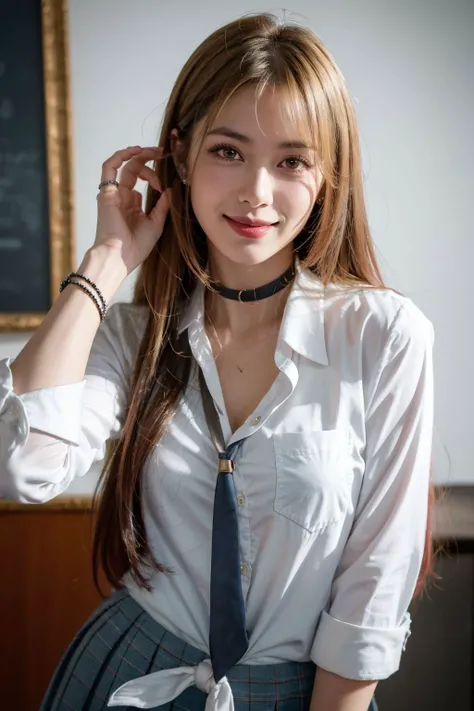 1girl, MarinGryaru, school uniform, looking at viewer, shy smile, blushing, <lora:MarinGyaru:1.25>, , masterpiece, (best quality:1.2), [:intricate details:0.2],, highres, extremely detailed, 8k photo, best quality, beautiful lighting, natural light, intric...